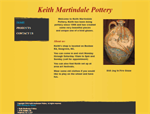 Tablet Screenshot of keithmartindalepottery.com